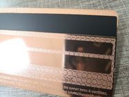 cartão do metal de 0.8mm que grava Logo Hico Magnetic Stripe