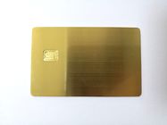 O ouro escovou o cartão de sócio pequeno do metal de Chip Slot 0.8mm