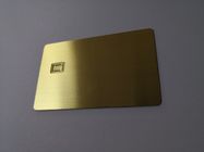 O ouro escovou o cartão de sócio pequeno do metal de Chip Slot 0.8mm