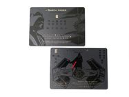 Cartões de jogo impermeáveis do metal do OEM SS 88x60x0.5mm