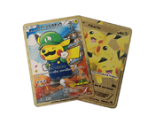 o ouro do metal de Vmax DX GX Pokemon do cartão da coleção de Charizard da espessura de 0.4mm chapeou