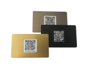 O cartão N-tage213/215/216 do metal RFID de Nfc personalizou a prata preta