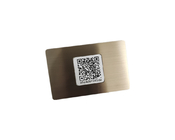 O cartão Ntag213/215/216 do metal RFID de Nfc personalizou a prata preta