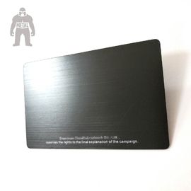 Laser alto da técnica dos cartões de alumínio vazios do preto do ouro de Real Estate gravado