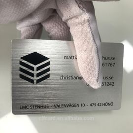 Cartões de alumínio cinzeladura gravada terminada escovada anodizada colorida